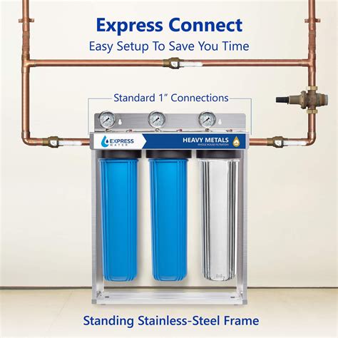 express water heavy metals whole house filtration system|heavy metal removal water filter.